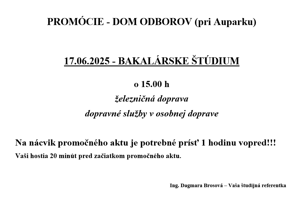 Promocie Bc